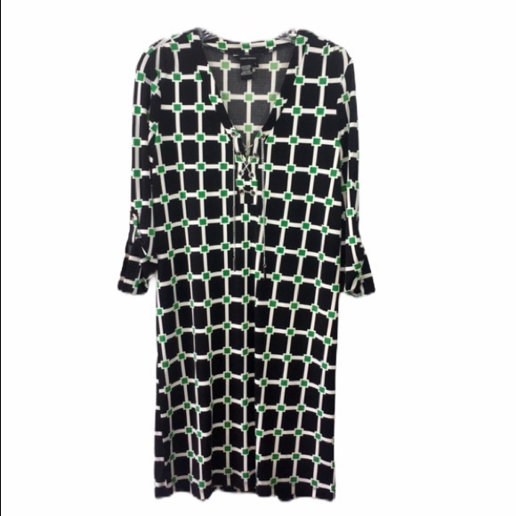 Jules & Leopold Dresses & Skirts - Jules & Leopold Dress Black Green Tie Waist Small‎